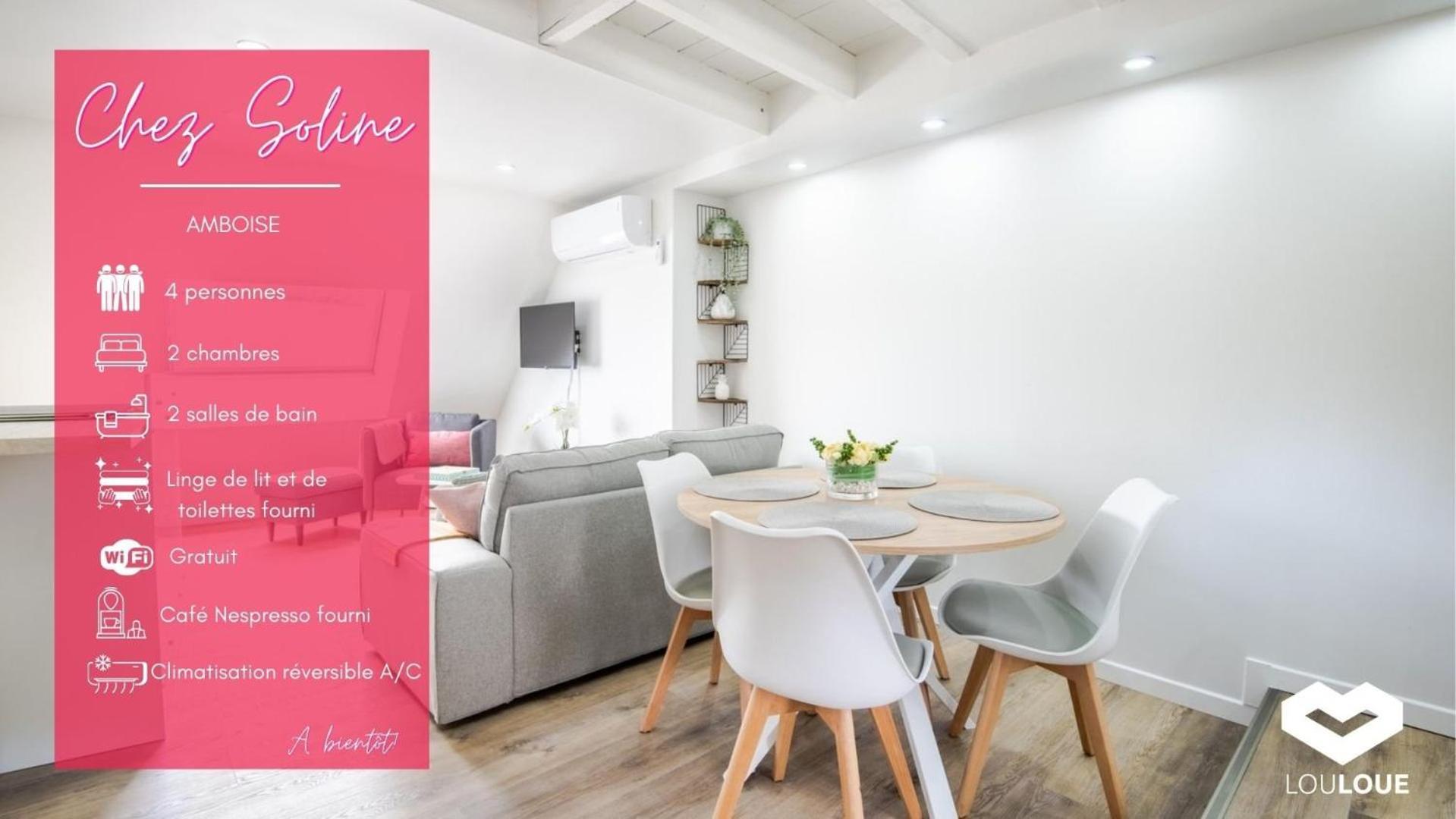 Chez Soline - Le Duplex Climatise 阿姆博斯 外观 照片